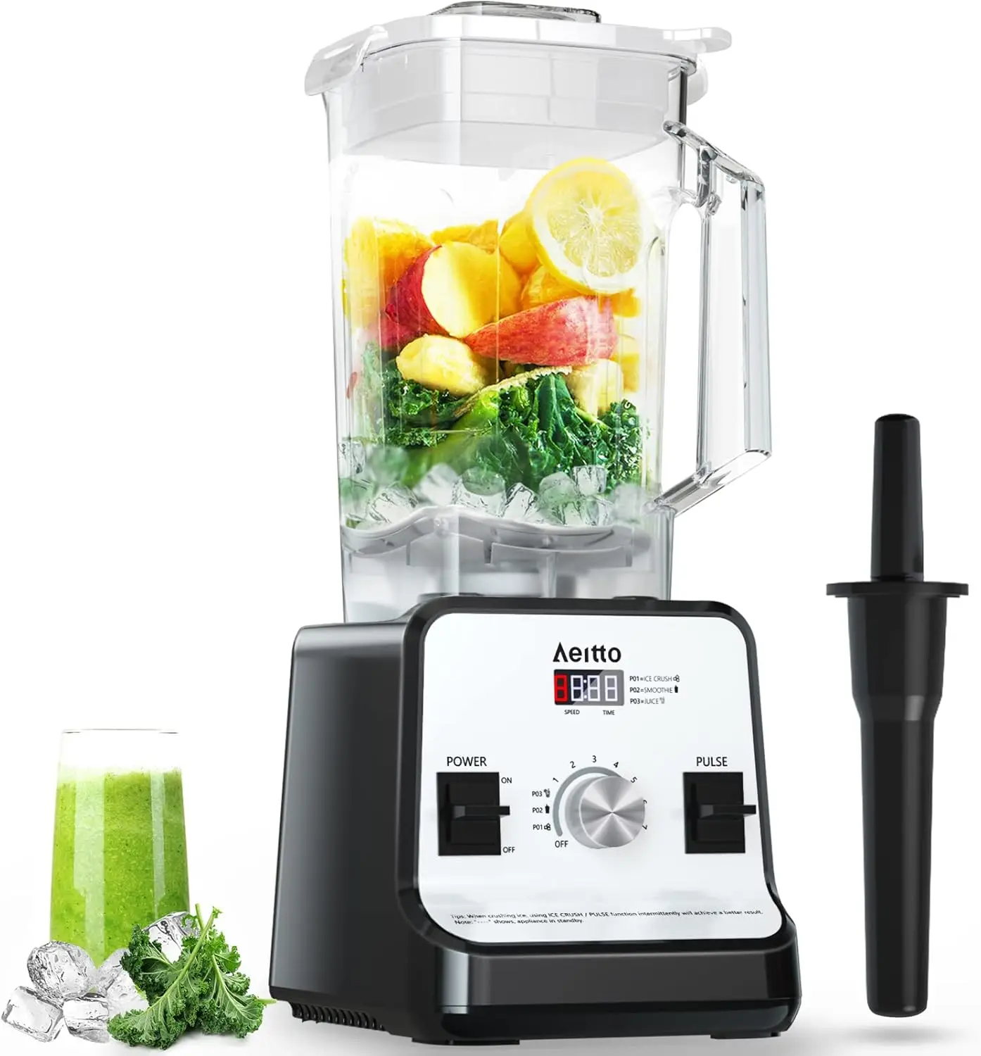 Blender, Blenders for Kitchen with 1500-Watt Motor, 68 Oz Large Capacity, Professional Countertop Blenders for Ice Crush
Blender, Blenders for Kitchen with 1500-Watt Motor, 68 Oz Large Capacity, Professional Countertop Blenders for Ice Crush