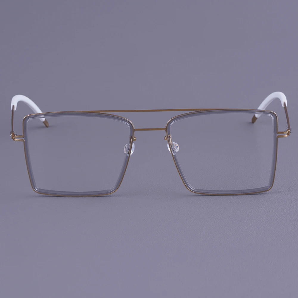 Большие квадратные оправы для очков из титана без винтов, модные цветные оправы для очков с ацетатными вставками, модель 2026, в стиле пилот.
Большие квадратные оправы для очков из титана без винтов, модные цветные оправы для очков с ацетатными вставками, модель 2026, в стиле пилот.