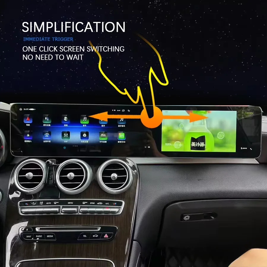 For Benz C GLC 2016-2022 Dual Touch Screen Stereo GPS Navigation Car Radio Carplay Android Auto Media Video Player Tape Recorder
For Benz C GLC 2016-2022 Dual Touch Screen Stereo GPS Navigation Car Radio Carplay Android Auto Media Video Player Tape Recorder