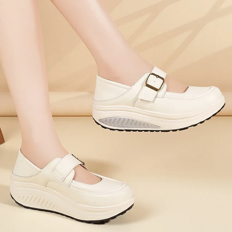ENJOYOU Plus Size Women's Outdoor Travel Rocking Shoes, Athletic Shoes, Nurse Shoes, White Single Shoes For Export
ENJOYOU Plus Size Women's Outdoor Travel Rocking Shoes, Athletic Shoes, Nurse Shoes, White Single Shoes For Export