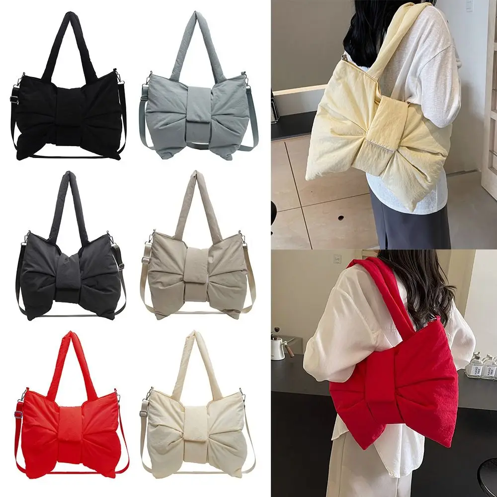 New Fashion Nylon Crossbody Bag Big Bow Shape Soft Underarm Shoulder Bags Large Capacity Tote Handbag for Women
New Fashion Nylon Crossbody Bag Big Bow Shape Soft Underarm Shoulder Bags Large Capacity Tote Handbag for Women