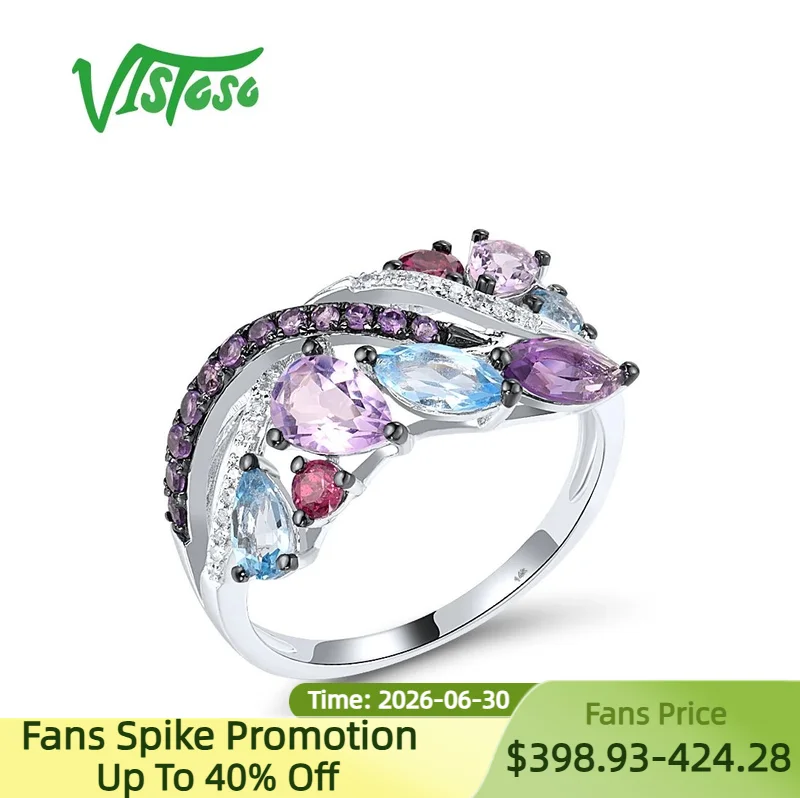 VISTOSO Authentic 14K 585 White Gold Rings For Women Sparkling Diamonds Colorful Gemstone Delicate Party Wedding Fine Jewelry
VISTOSO Authentic 14K 585 White Gold Rings For Women Sparkling Diamonds Colorful Gemstone Delicate Party Wedding Fine Jewelry