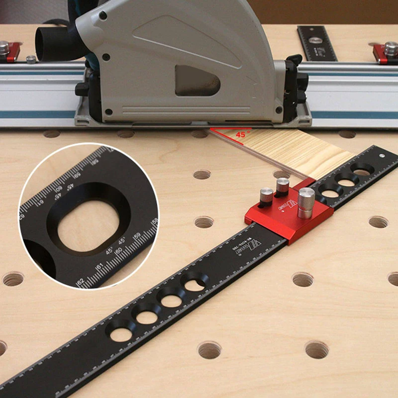 1Set Woodworking Hole Table Fence Support Auxiliary Fixator, Positioning Ruler For MFT Workbench Accessory For 20mm Hole
1Set Woodworking Hole Table Fence Support Auxiliary Fixator, Positioning Ruler For MFT Workbench Accessory For 20mm Hole