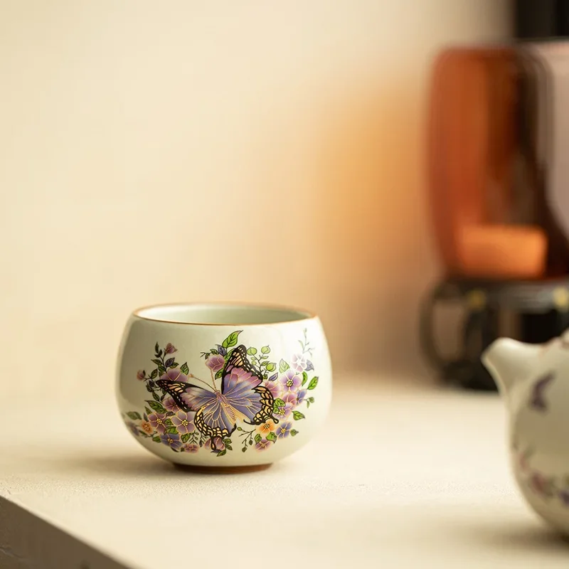 2Pcs National Imitation Song Ru Kiln Butterfly Shadow Teacup Master Cup Large Capacity Tea Tasting Cup Ceramic Kung Fu Tea Set
2Pcs National Imitation Song Ru Kiln Butterfly Shadow Teacup Master Cup Large Capacity Tea Tasting Cup Ceramic Kung Fu Tea Set