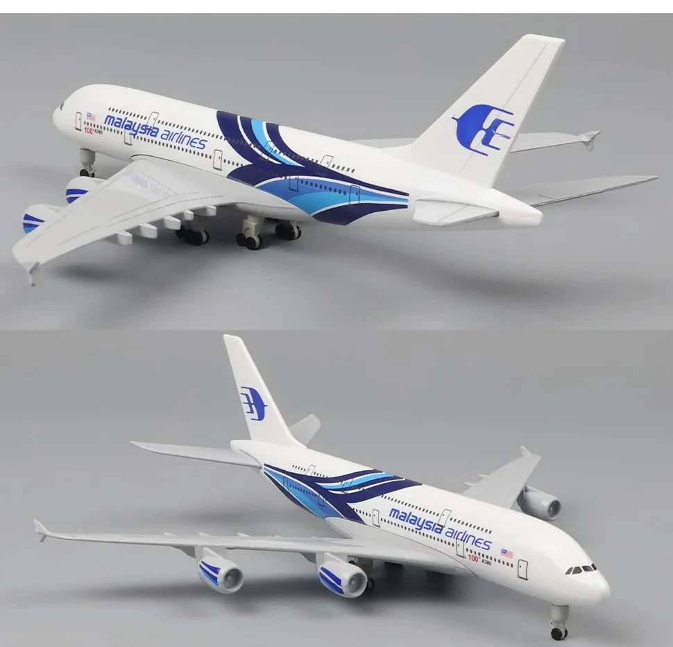 20cm Malaysia A380 Metal Toy Airplane Model Kit Sky Jumbo a380 Model Plane with Stand for Collections Displays or Boys Gift
20cm Malaysia A380 Metal Toy Airplane Model Kit Sky Jumbo a380 Model Plane with Stand for Collections Displays or Boys Gift