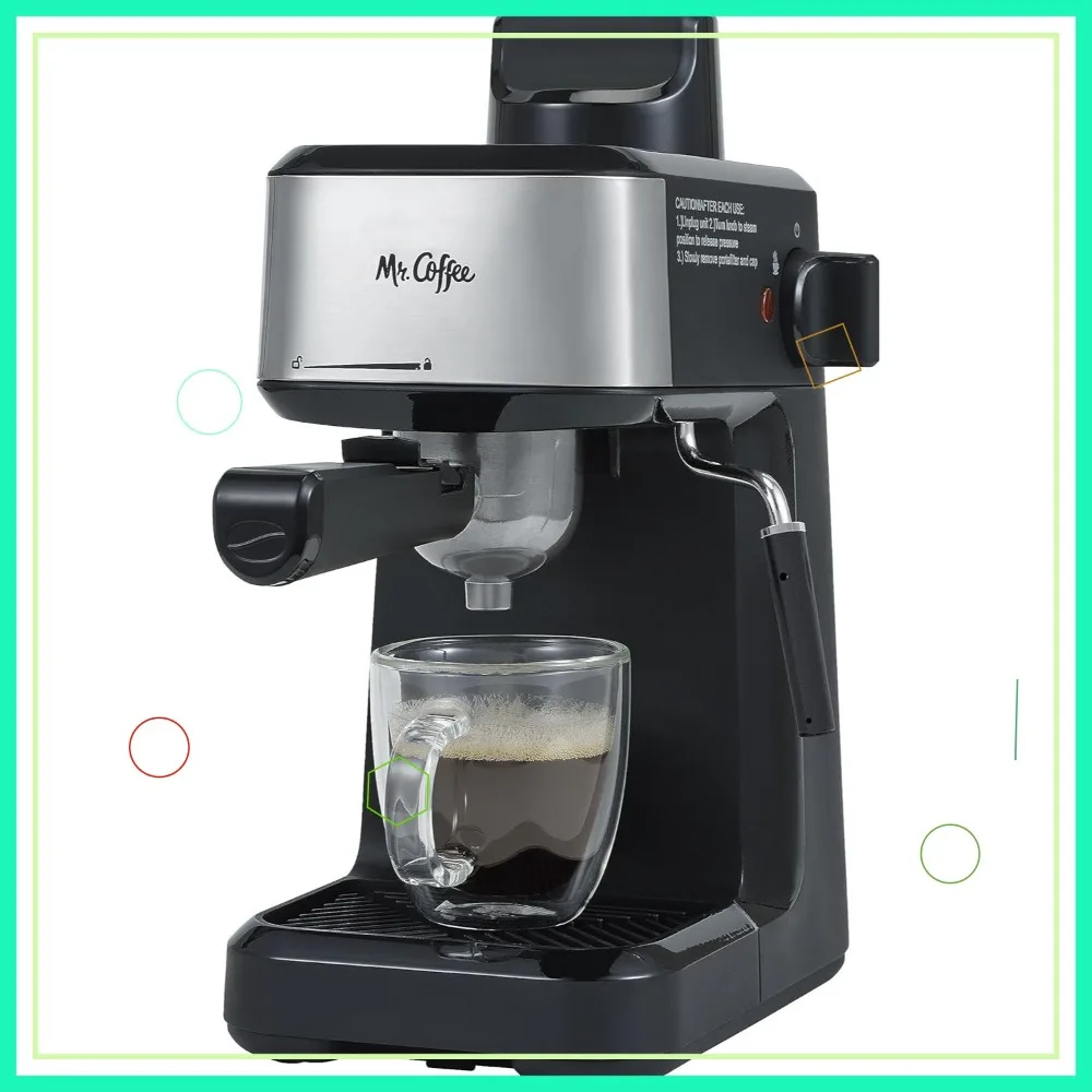 4-Shot Steam Espresso Machine for Cappuccino & Latte with Stainless Steel Frothing Pitcher
4-Shot Steam Espresso Machine for Cappuccino & Latte with Stainless Steel Frothing Pitcher