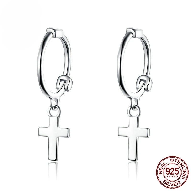 Dawn's Jewel Cross earrings s925 sterling silver platinum-plated simple earrings for men and women
Dawn's Jewel Cross earrings s925 sterling silver platinum-plated simple earrings for men and women