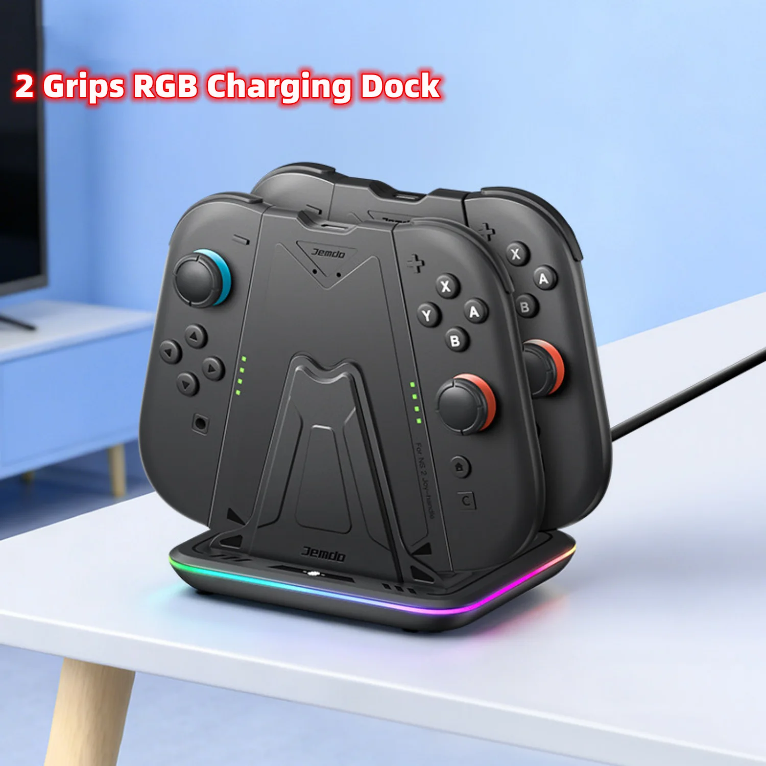 Charging Dock for Joycon 2 Controller,Includes 2X Charging Grips & 1x RGB Charging Station for Nintendo Switch 2 Accessories Kit
Charging Dock for Joycon 2 Controller,Includes 2X Charging Grips & 1x RGB Charging Station for Nintendo Switch 2 Accessories Kit