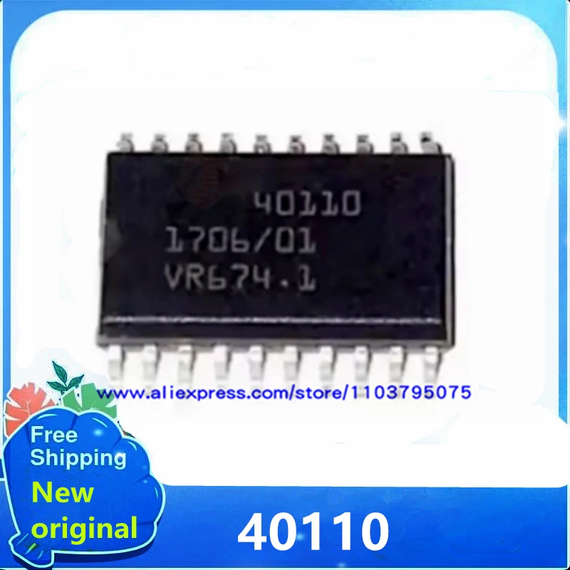 1pcs/lot New Original 40110 SOP-20 Suitable for ignition driver chip of automobile computer board
1pcs/lot New Original 40110 SOP-20 Suitable for ignition driver chip of automobile computer board