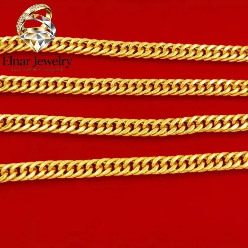 Elnar Jewelry 24K Gold 6mm Boss Chain Necklace Men's AU999 - 6mm seamless links, warm luster, hypoallergenic, for business & cas
Elnar Jewelry 24K Gold 6mm Boss Chain Necklace Men's AU999 - 6mm seamless links, warm luster, hypoallergenic, for business & cas