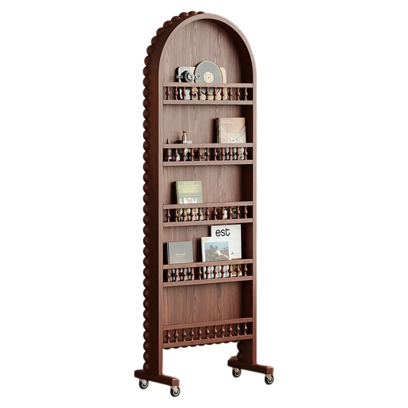 Medieval solid wood movable magazine rack full-body mirror integrated living room rotating floor full-length
Medieval solid wood movable magazine rack full-body mirror integrated living room rotating floor full-length