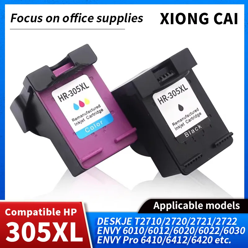 Compatible 305XL 305 Ink Cartridge For HP Envy Pro Series 6420 6422 6430 6432 6452 6455 6458 6464 6475 printer
Compatible 305XL 305 Ink Cartridge For HP Envy Pro Series 6420 6422 6430 6432 6452 6455 6458 6464 6475 printer