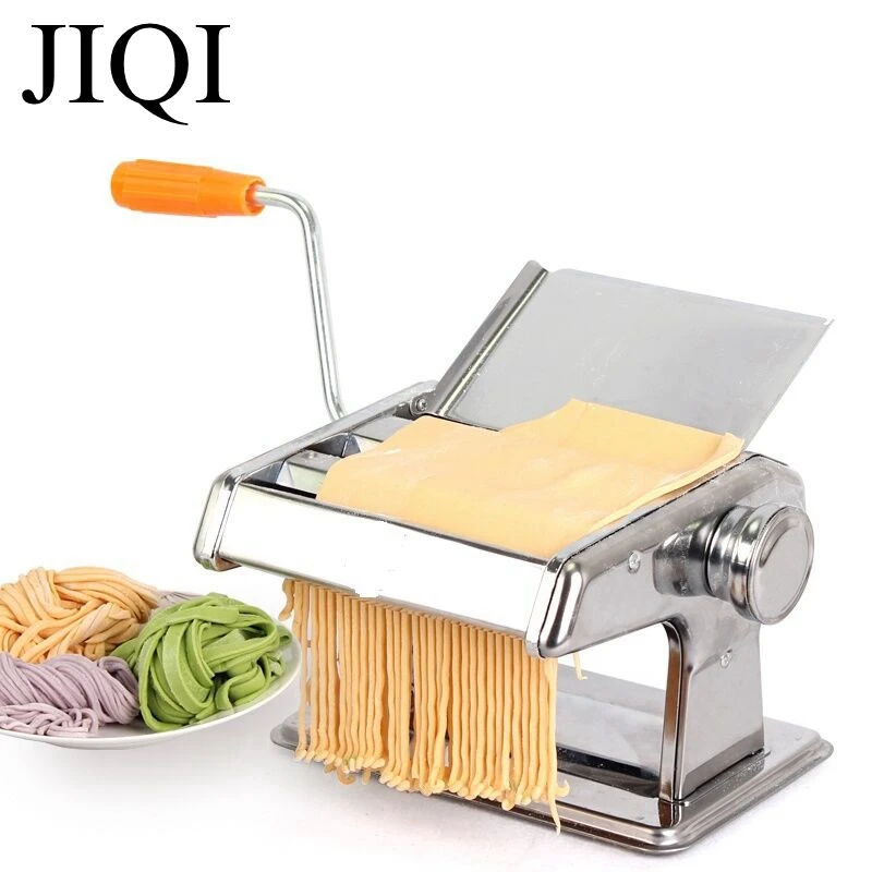 JIQI stainless steel Manual noodle maker 2/3 Blades Pasta Making Machine Spaghetti Pasta Cutter Handheld Operate Noodle Maker
JIQI stainless steel Manual noodle maker 2/3 Blades Pasta Making Machine Spaghetti Pasta Cutter Handheld Operate Noodle Maker