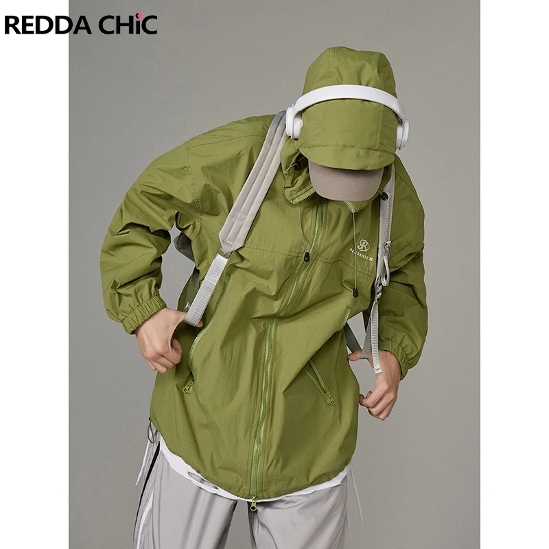 REDDACHIC 90s ретро Мужская ветровка на шнурке с капюшоном Свободная Повседневная вышивка с логотипом парашют Hik Восхождение Спортивная уличная куртка
REDDACHIC 90s ретро Мужская ветровка на шнурке с капюшоном Свободная Повседневная вышивка с логотипом парашют Hik Восхождение Спортивная уличная куртка