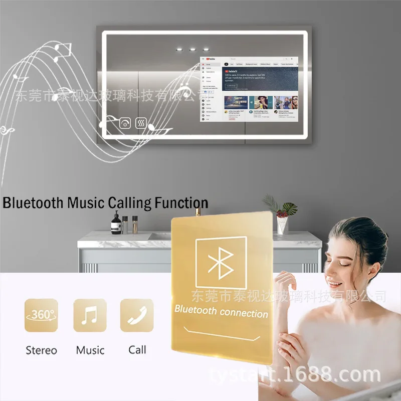 Smart Home Smart Makeup Mirror Bathroom Android 11/12 Fitness Mirror LED With 21.5-inch Touch Screen Waterproof
Smart Home Smart Makeup Mirror Bathroom Android 11/12 Fitness Mirror LED With 21.5-inch Touch Screen Waterproof