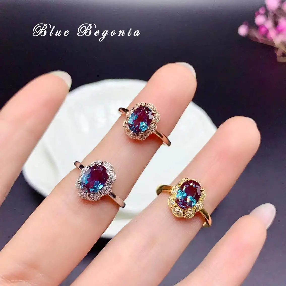 Alexandrite Ring 925 Sterling Silver 6*8mm Gemstone Jewelry for Women Wedding Engagement Gift
Alexandrite Ring 925 Sterling Silver 6*8mm Gemstone Jewelry for Women Wedding Engagement Gift