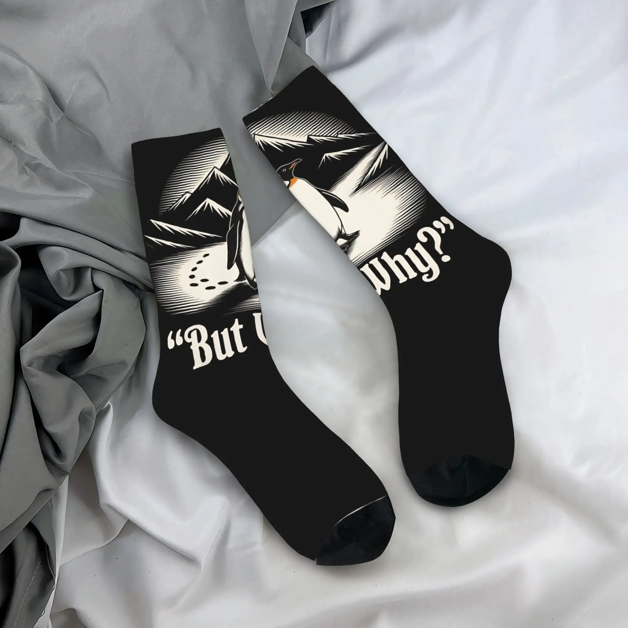 But Why Penguin Meme Stockings Women Men Socks Warm Soft Trendy Socks Autumn Running Anti Skid Pattern Socks Gift
But Why Penguin Meme Stockings Women Men Socks Warm Soft Trendy Socks Autumn Running Anti Skid Pattern Socks Gift
