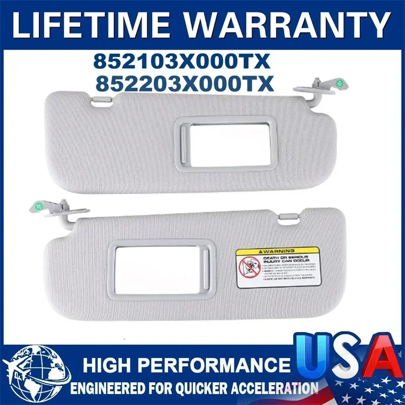 2PCS Gray Car Sun Visor Automobile Right Left Sunshade Car Accessories for Hyundai Elantra 852103X000TX 852203X000TX
2PCS Gray Car Sun Visor Automobile Right Left Sunshade Car Accessories for Hyundai Elantra 852103X000TX 852203X000TX