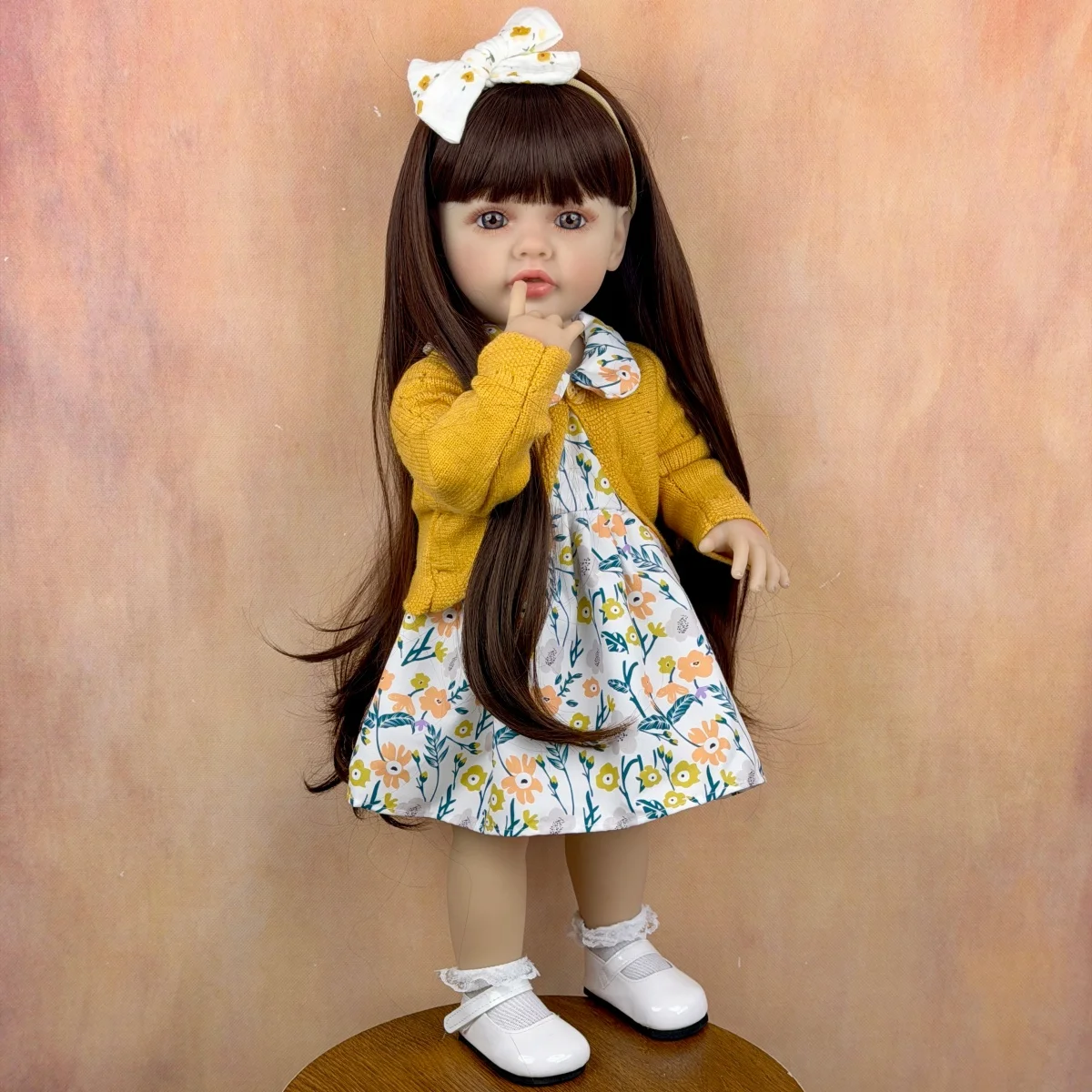 BZDOLL 55cm 22in Full Vinyl Princess Doll, Long Brown Hair, Handmade Dress Up Toy, Kids Birthday Gift
BZDOLL 55cm 22in Full Vinyl Princess Doll, Long Brown Hair, Handmade Dress Up Toy, Kids Birthday Gift