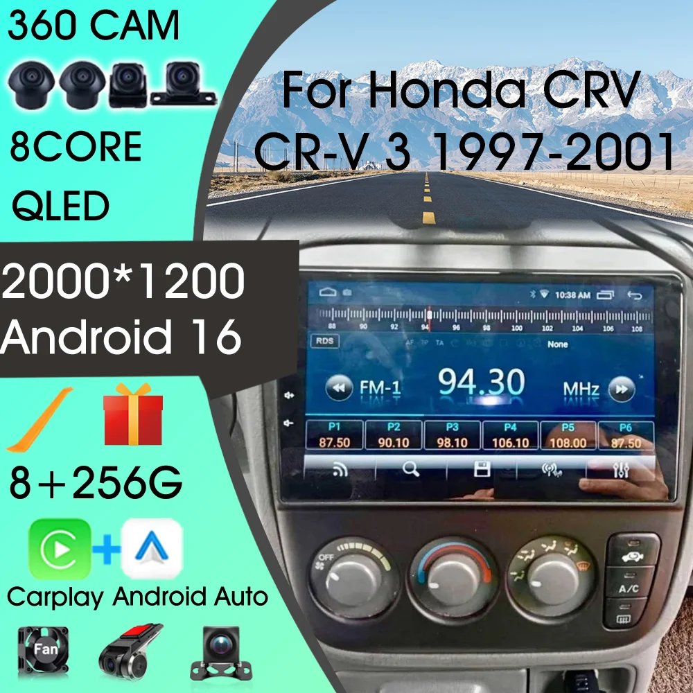 4G WIFI Car Multimedia Players For Honda CRV CR-V 3 1997-2001 IPS DSP GPS Navigation Autoradio 2Din Android 16 Car Stereo Radio
4G WIFI Car Multimedia Players For Honda CRV CR-V 3 1997-2001 IPS DSP GPS Navigation Autoradio 2Din Android 16 Car Stereo Radio