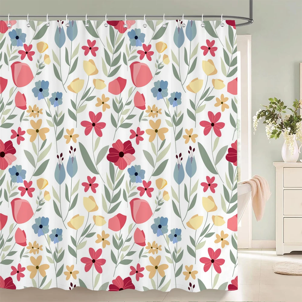 Занавеска для душа с цветочным принтом и листьями, водонепроницаемая 3D ткань, цветочные листья растений, занавеска для ванной комнаты с 12 крючками, украшение для дома
Занавеска для душа с цветочным принтом и листьями, водонепроницаемая 3D ткань, цветочные листья растений, занавеска для ванной комнаты с 12 крючками, украшение для дома