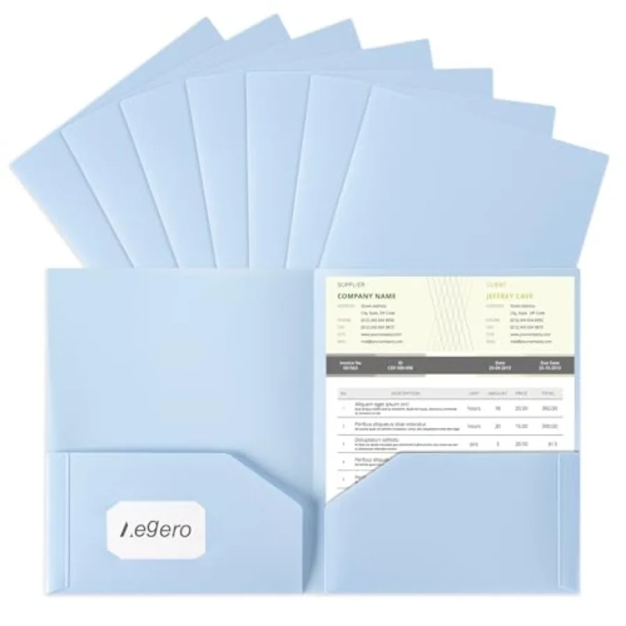 Plastic Folders with Pockets 7 Pack,,Durable Heavy Duty File Folders with Business Card Slot, 2-Pocket Folder for Schoolwork an
Plastic Folders with Pockets 7 Pack,,Durable Heavy Duty File Folders with Business Card Slot, 2-Pocket Folder for Schoolwork an