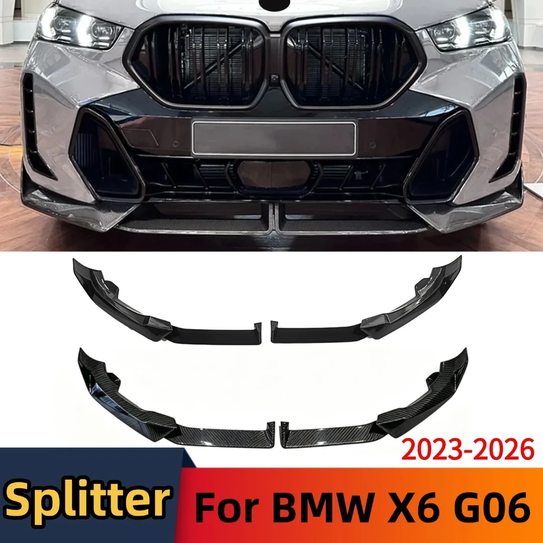 For BMW X6 G06 LCI M Sport 2023-2026 Front Air Dam Splitter Bumper Lip Spoiler Deflector Exterior Parts Car Accessories MP Style
For BMW X6 G06 LCI M Sport 2023-2026 Front Air Dam Splitter Bumper Lip Spoiler Deflector Exterior Parts Car Accessories MP Style