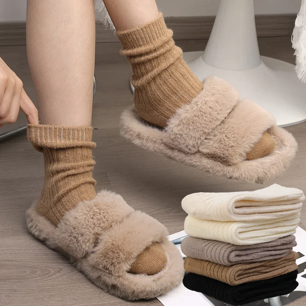 Wool Cashmere Thermal Long Sock for Women Homewear Sleeping Thicken Warm Crew Socks Women Socks Autumn Winter Calcetines Mujer
Wool Cashmere Thermal Long Sock for Women Homewear Sleeping Thicken Warm Crew Socks Women Socks Autumn Winter Calcetines Mujer