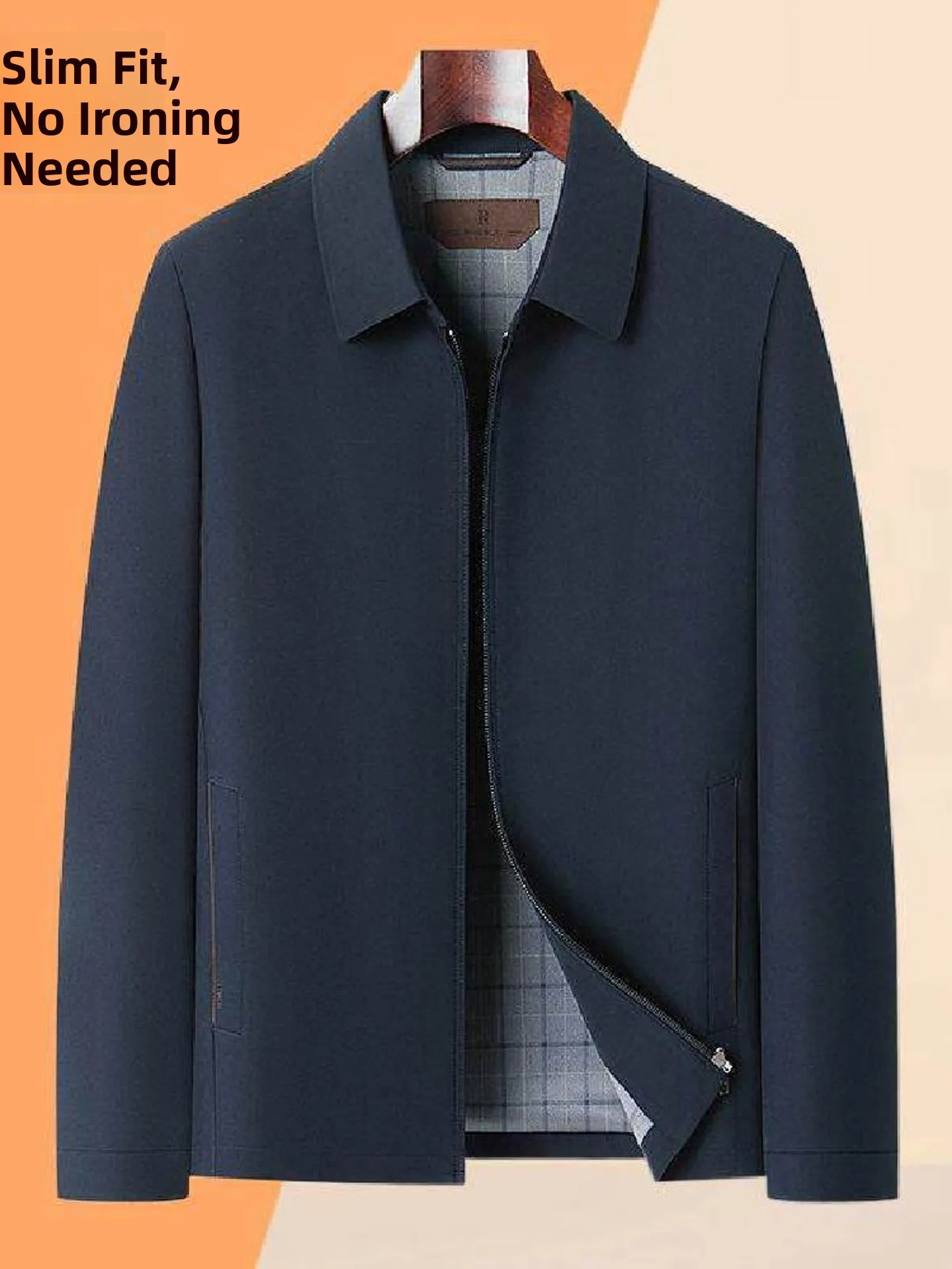 Non-Ironed Silk Jacket Collared Casual Wear for Middle-Aged And Elderly Men Spring Autumn Business Casual Versatile Men's Out...
Non-Ironed Silk Jacket Collared Casual Wear for Middle-Aged And Elderly Men Spring Autumn Business Casual Versatile Men's Out...