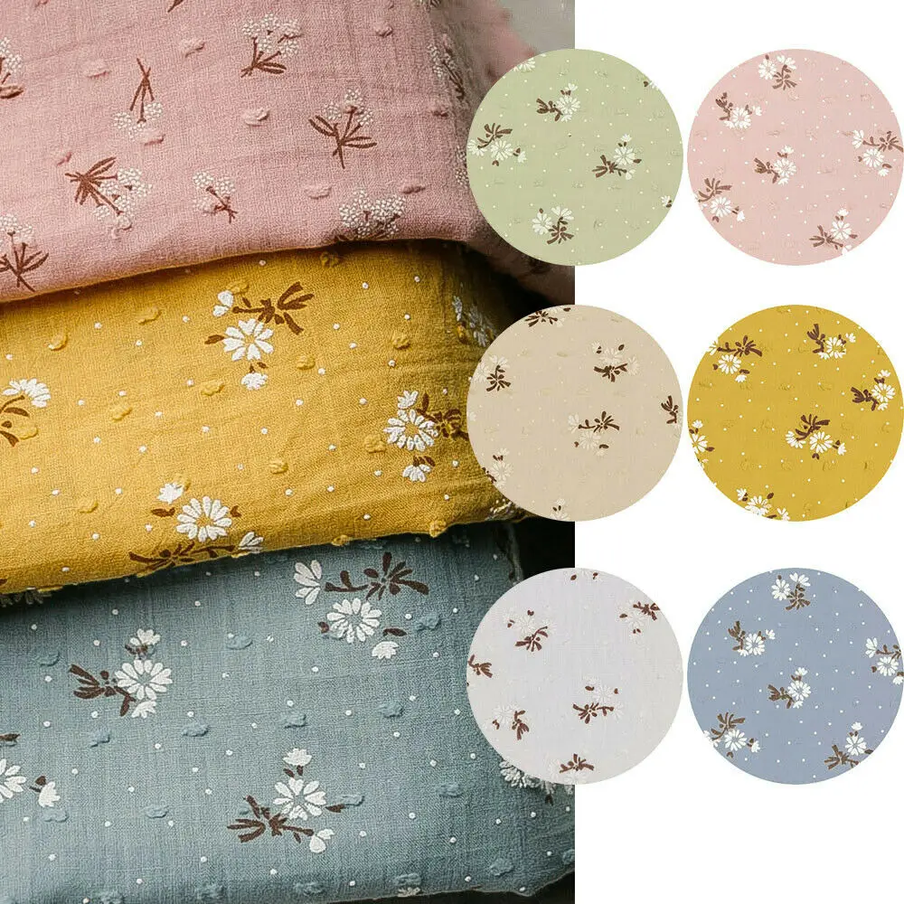 Pastoral Daisy Printed 100% Cotton Fabric Thin Muslin DIY Handmade Sewing Quilting Clothing Dress Shirt Doll Clothes Sleepwear 
Pastoral Daisy Printed 100% Cotton Fabric Thin Muslin DIY Handmade Sewing Quilting Clothing Dress Shirt Doll Clothes Sleepwear