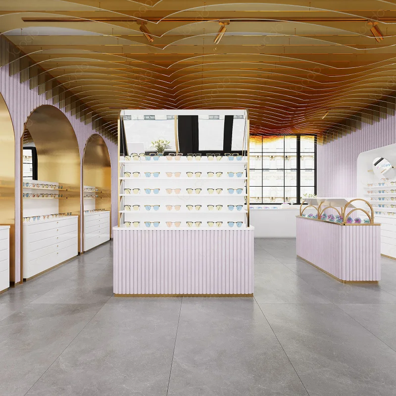 Custom. One Stop service Pink Art Style Shop Decoration Eyeglasses Display Commercial Furniture Sunglasses Display Table
Custom. One Stop service Pink Art Style Shop Decoration Eyeglasses Display Commercial Furniture Sunglasses Display Table
