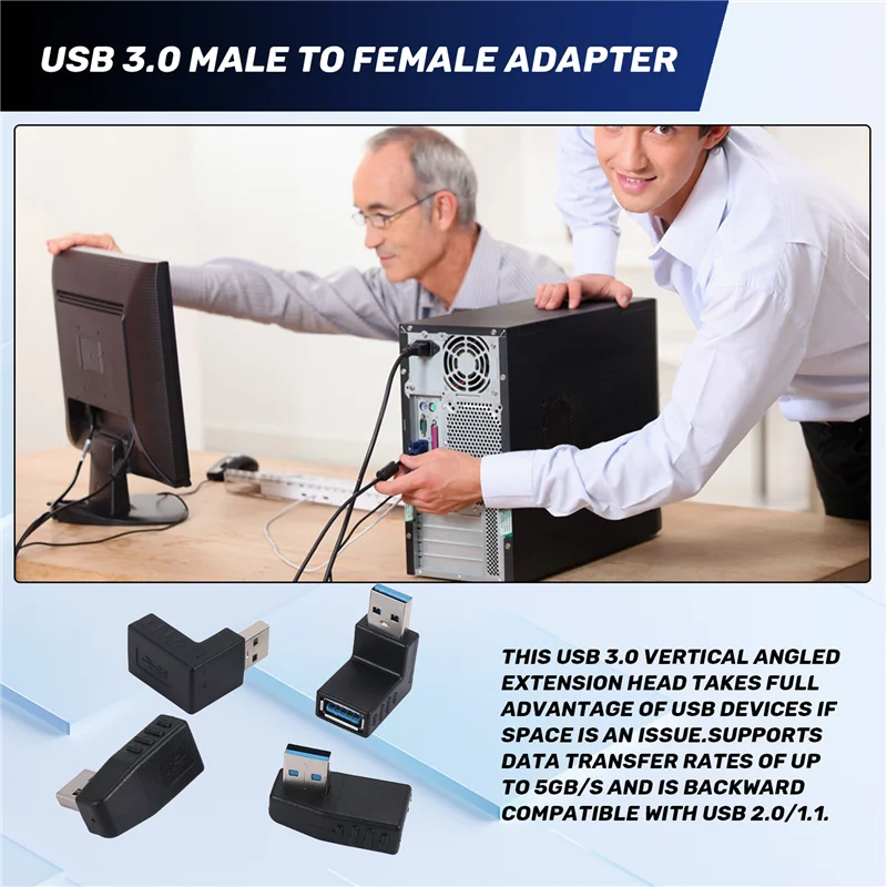 A23F-4PCS USB 3.0 адаптеры 90-градусный USB-разъем «папа-мама» — включая левый, правый, угловой адаптер вверх и вниз
A23F-4PCS USB 3.0 адаптеры 90-градусный USB-разъем «папа-мама» — включая левый, правый, угловой адаптер вверх и вниз