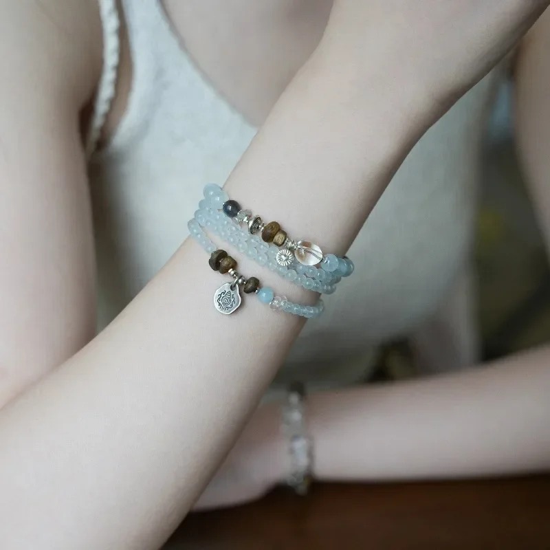 "Morning" Original Natural Aquamarine Agarwood Duobao Good Luck Multi-Circle Bracelet Women's Necklace Gift
"Morning" Original Natural Aquamarine Agarwood Duobao Good Luck Multi-Circle Bracelet Women's Necklace Gift