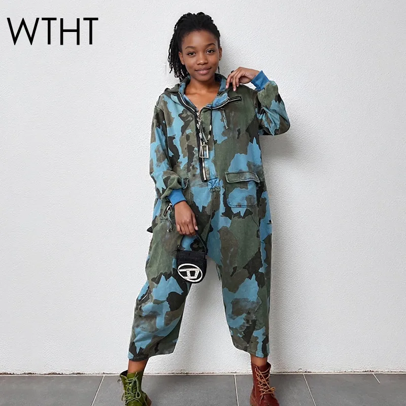 WTHT Trendy Women's Do Old Camouflage Hooded Casual Jumpsuits 2025 Winter Fashion Zipper Long Sleeves Rompers Female 1LS2703
WTHT Trendy Women's Do Old Camouflage Hooded Casual Jumpsuits 2025 Winter Fashion Zipper Long Sleeves Rompers Female 1LS2703