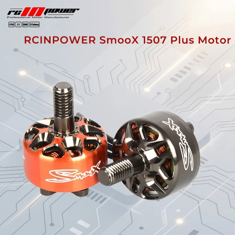 RCINPOWER SmooX 1507 Plus 2680KV 4~6S 4200KV 3~4S 3 inch cinewhoop Ducts Brushless Motor For RC FPV Racing Quadcopter Drones
RCINPOWER SmooX 1507 Plus 2680KV 4~6S 4200KV 3~4S 3 inch cinewhoop Ducts Brushless Motor For RC FPV Racing Quadcopter Drones