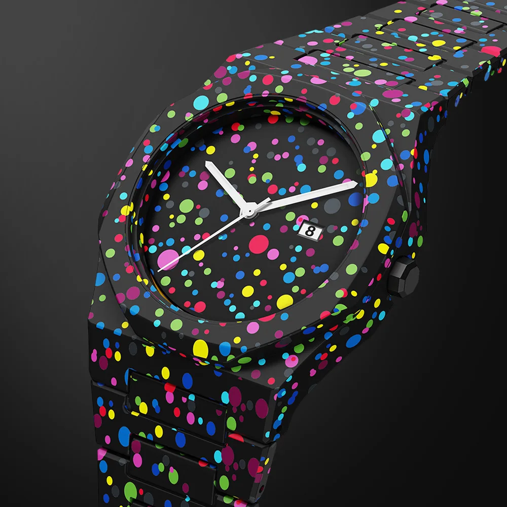 Unisex Waterproof Quartz Watch with Analogue Display And Calendar Creative Plastic Design for European And Middle East Style
Unisex Waterproof Quartz Watch with Analogue Display And Calendar Creative Plastic Design for European And Middle East Style