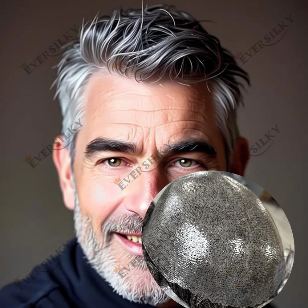 Undetectable Natural Hairline Grey Black 1B40 1B80 Men Toupee Strong Durable Thin Skin Hairpiece Human Hair Capillary Prosthesis
Undetectable Natural Hairline Grey Black 1B40 1B80 Men Toupee Strong Durable Thin Skin Hairpiece Human Hair Capillary Prosthesis