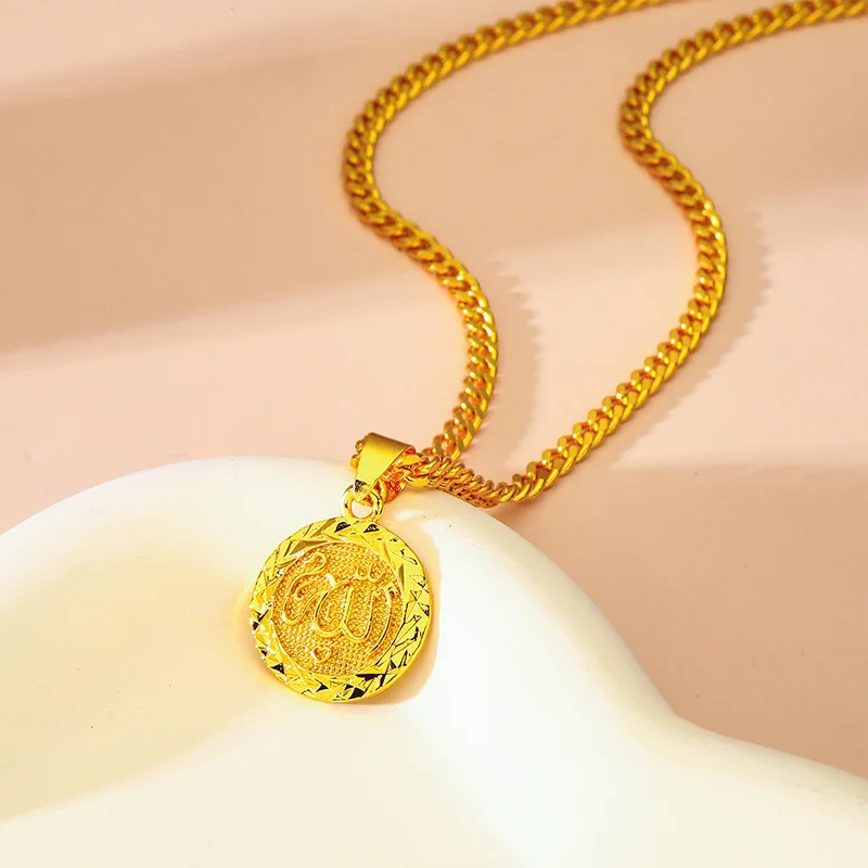 Роскошное женское круглое ожерелье с подвеской из чистого золота 24 карата 9999 пробы
Роскошное женское круглое ожерелье с подвеской из чистого золота 24 карата 9999 пробы