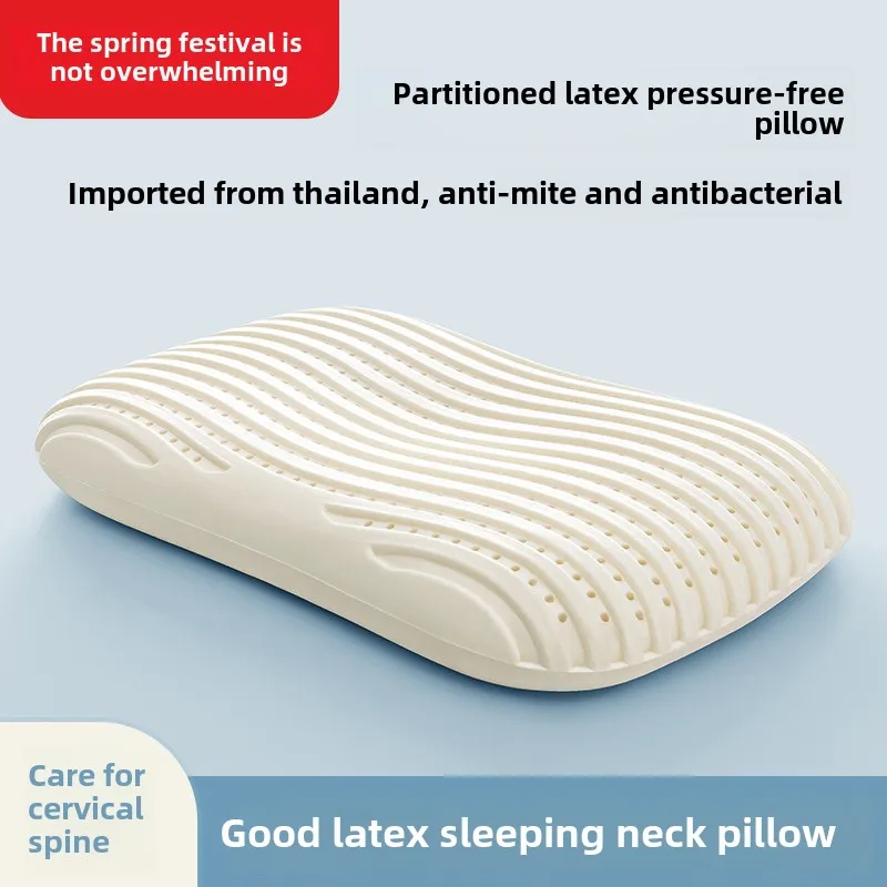 Thai latex pillow for cervical protection, natural latex non pressure pillow for sleep,ultra soft sleep pillow for side sleeping
Thai latex pillow for cervical protection, natural latex non pressure pillow for sleep,ultra soft sleep pillow for side sleeping