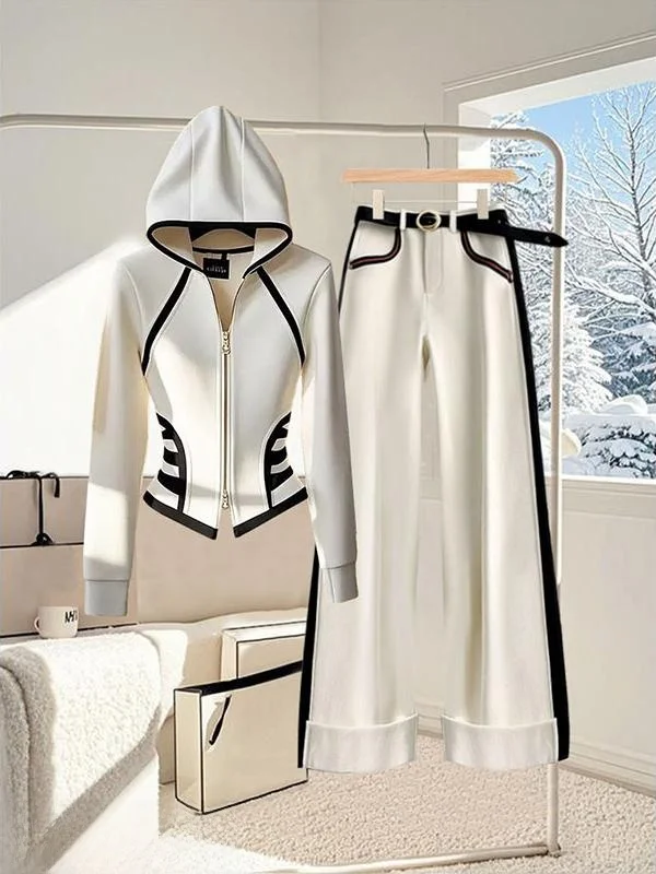Casual Fashionable American Sportswear Set Hooded Jacket Wide Leg Pants Two Piece Women's Clothing Set Comfortable High Waist...
Casual Fashionable American Sportswear Set Hooded Jacket Wide Leg Pants Two Piece Women's Clothing Set Comfortable High Waist...