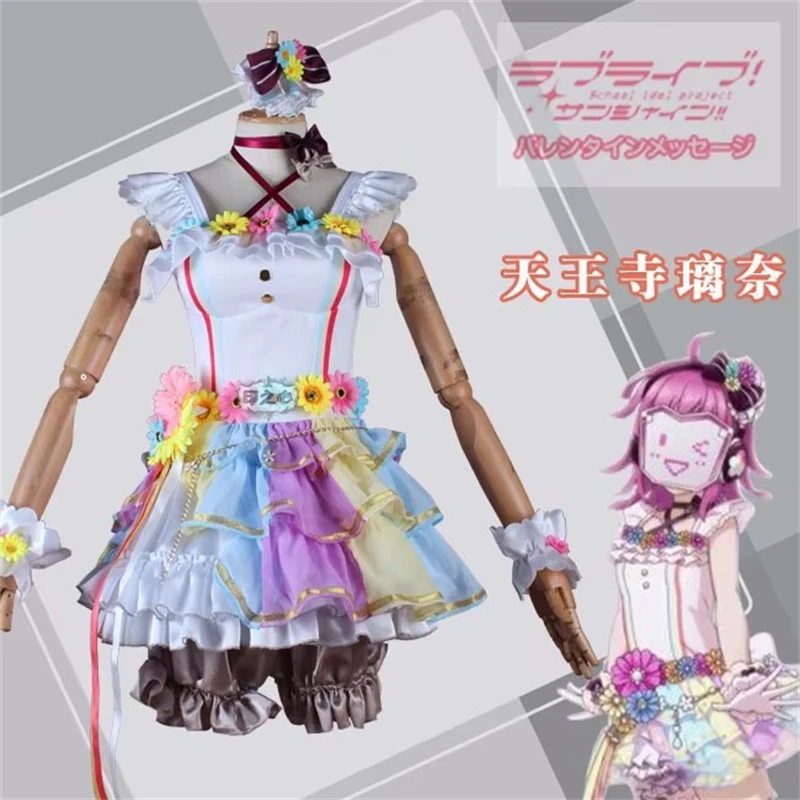 Аниме LoveLive! Костюм для косплея Love U My Friends Tennouji Rina, сексуальная красивая радужная юбка, одежда для ролевых игр, индивидуальный заказ
Аниме LoveLive! Костюм для косплея Love U My Friends Tennouji Rina, сексуальная красивая радужная юбка, одежда для ролевых игр, индивидуальный заказ
