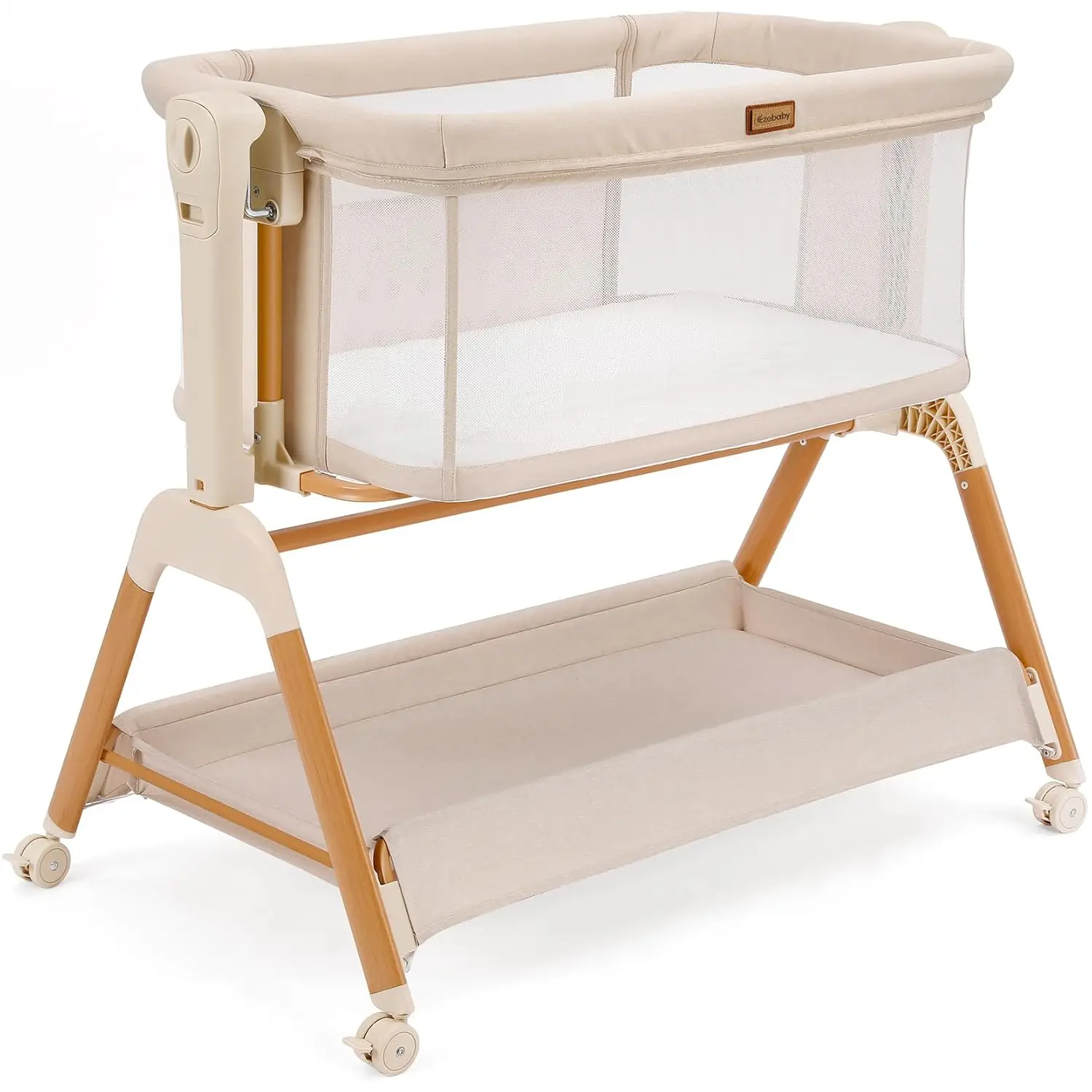 Baby Bassinet Bedside Sleeper: 3-in-1 Rocking Bassinet for Baby - Breathable Full-Mesh Crib with Mattress | 6 Height
Baby Bassinet Bedside Sleeper: 3-in-1 Rocking Bassinet for Baby - Breathable Full-Mesh Crib with Mattress | 6 Height