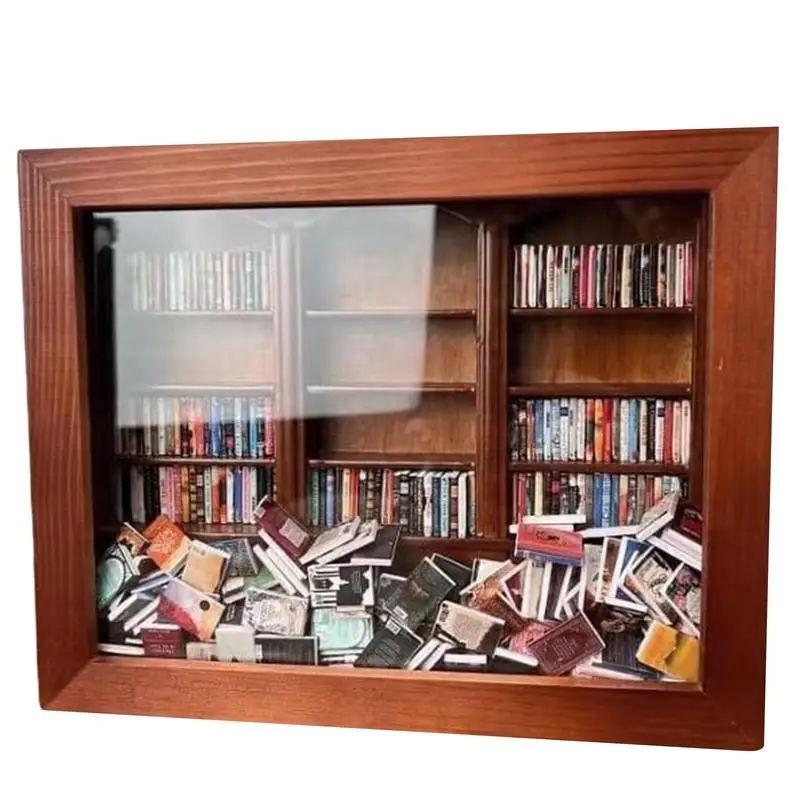 Bookshelf For Small Books Wooden Small Miniature Library Miniature Bookshelf Decor Small Book Box Display Case For Home Living
Bookshelf For Small Books Wooden Small Miniature Library Miniature Bookshelf Decor Small Book Box Display Case For Home Living