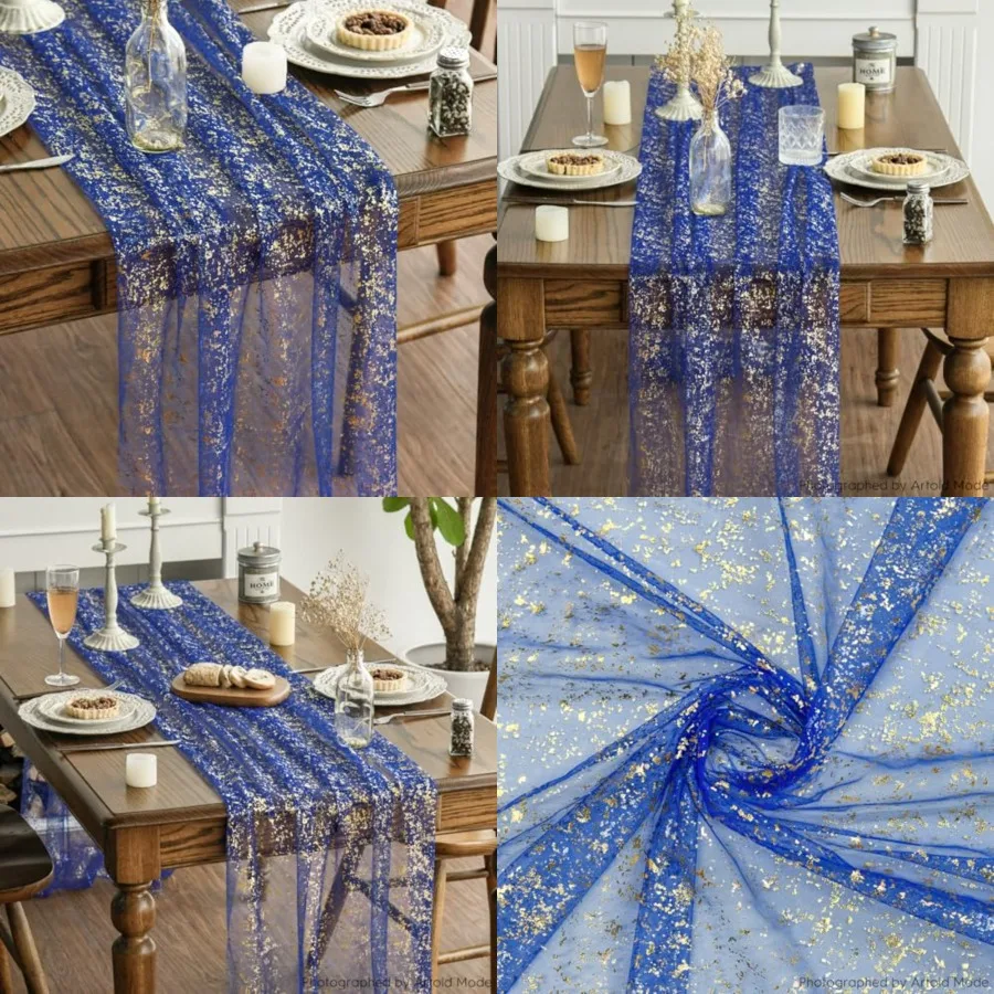 10PCS Gold Gauze Table Runner 120 Inch 10Feet, Glitter Metallic Foil Sheer Dining Wedding Anniversary Holiday Table Decor for H
10PCS Gold Gauze Table Runner 120 Inch 10Feet, Glitter Metallic Foil Sheer Dining Wedding Anniversary Holiday Table Decor for H