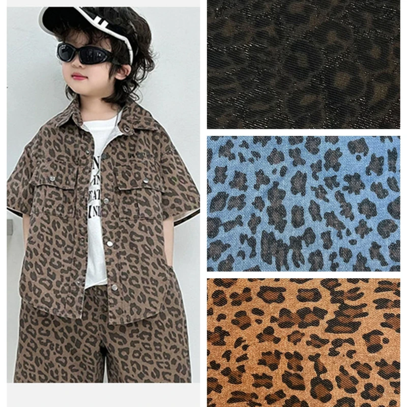 Leopard Printed Twill Denim Fabric By The Meter for Clothing Luggage Hat Pet Coat Baby Clothes Shoe Diy Sewing Cloth Soft Brown
Leopard Printed Twill Denim Fabric By The Meter for Clothing Luggage Hat Pet Coat Baby Clothes Shoe Diy Sewing Cloth Soft Brown