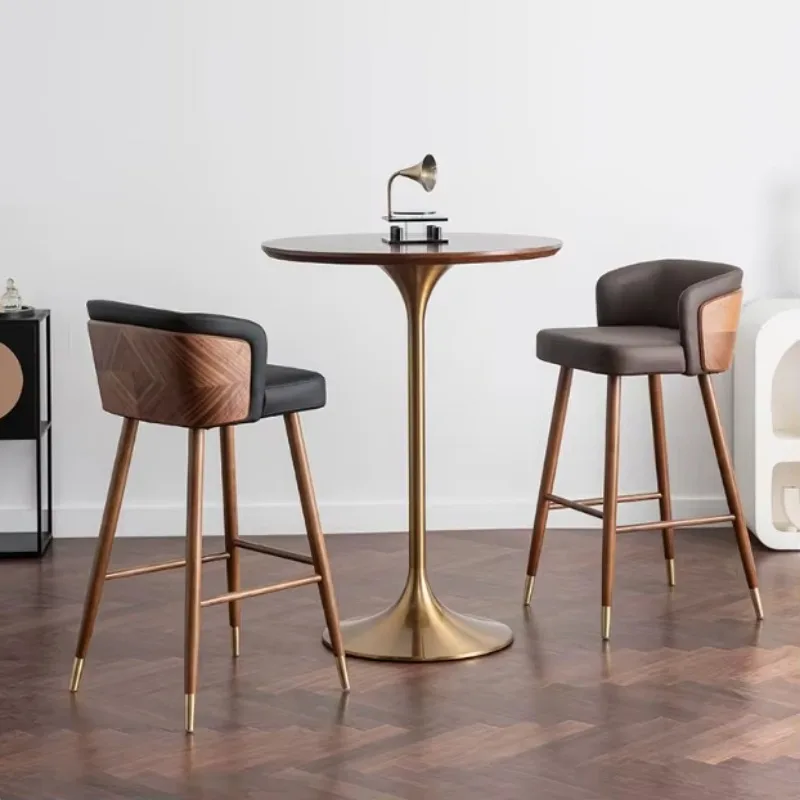 Bar Stool Nordic Home Stool Chair Modern Simple Creative Solid Wood Backrest High Foot Stool
Bar Stool Nordic Home Stool Chair Modern Simple Creative Solid Wood Backrest High Foot Stool
