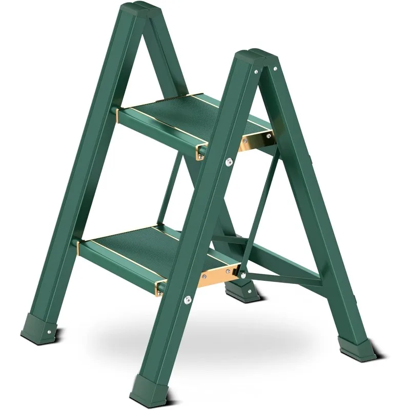 2 Step Ladder, Folding Step Stool with Wide Anti-Slip Gold Wide Pedal, Lightweight Aluminum Step Ladders for Adults
2 Step Ladder, Folding Step Stool with Wide Anti-Slip Gold Wide Pedal, Lightweight Aluminum Step Ladders for Adults