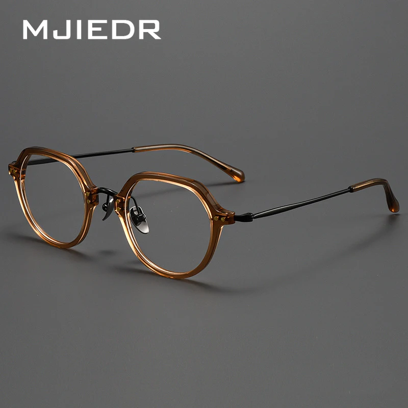 New Irregular Acetate Prescription Glasses Frame Titannium Leg High Quality Vintage Eyeglasses for Men and Women
New Irregular Acetate Prescription Glasses Frame Titannium Leg High Quality Vintage Eyeglasses for Men and Women