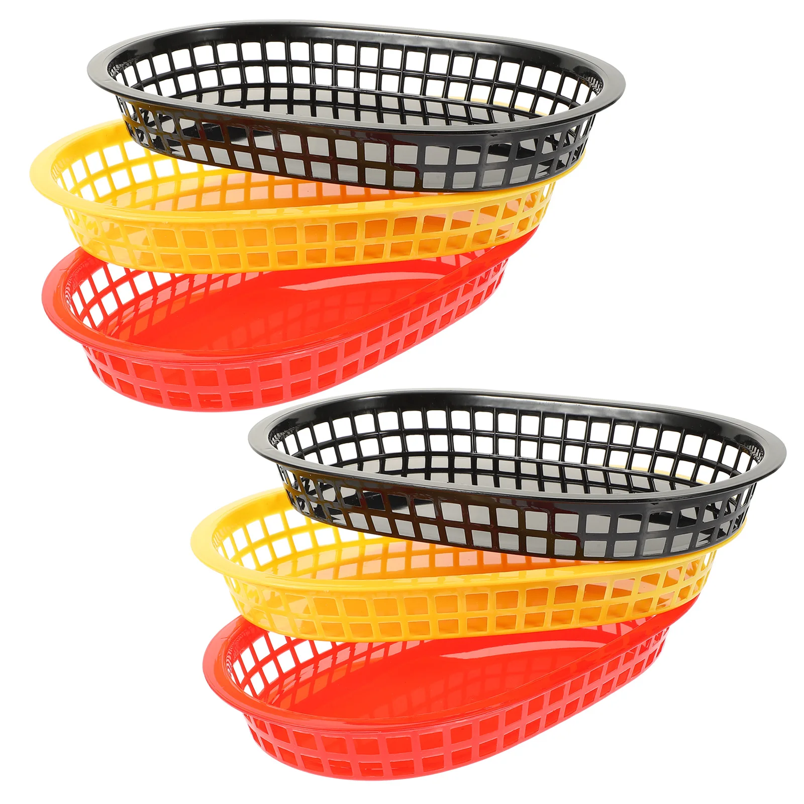 6 Pcs Fried Chicken Basket Plastic Lightweight Kitchen Chip Snack Food Storage Fruit Household Containers
6 Pcs Fried Chicken Basket Plastic Lightweight Kitchen Chip Snack Food Storage Fruit Household Containers