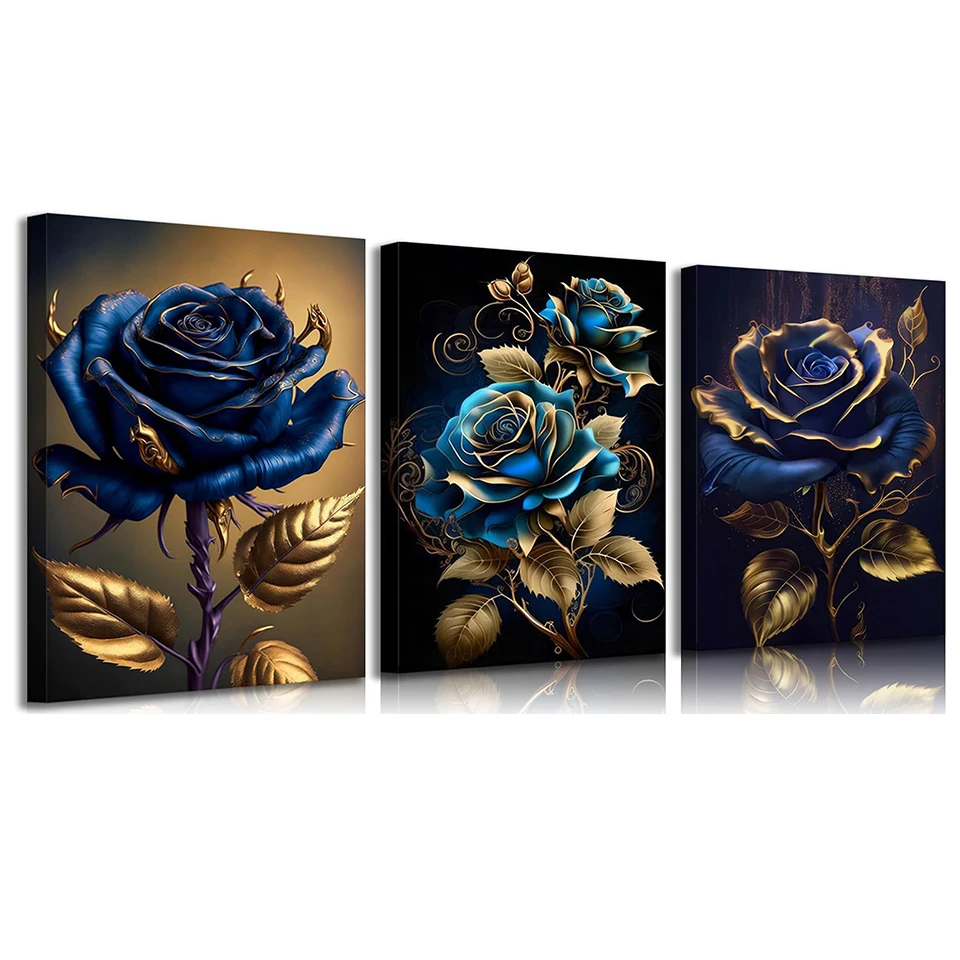 Сине-золотая алмазная вышивка «Роза» (триптих): Элегантные распускающиеся цветы, абстрактные цветочные картины, алмазная мозаика для декора
Сине-золотая алмазная вышивка «Роза» (триптих): Элегантные распускающиеся цветы, абстрактные цветочные картины, алмазная мозаика для декора